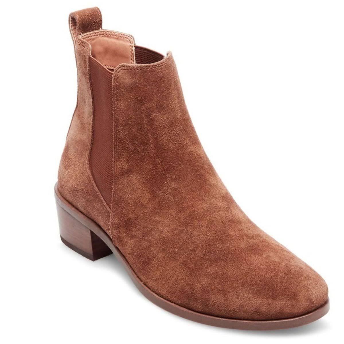 Cognac Suede Dress Shoes L733
