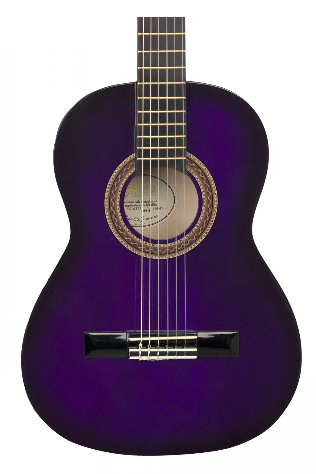 3/4 Size Gloss Purple Sunburst Classical Guitar Z892796