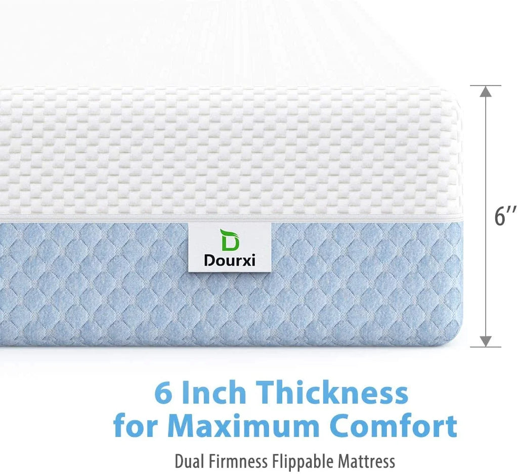 Dual Sided 6 inch 2-in-1 Foam Crib and Toddler Mattress D58888