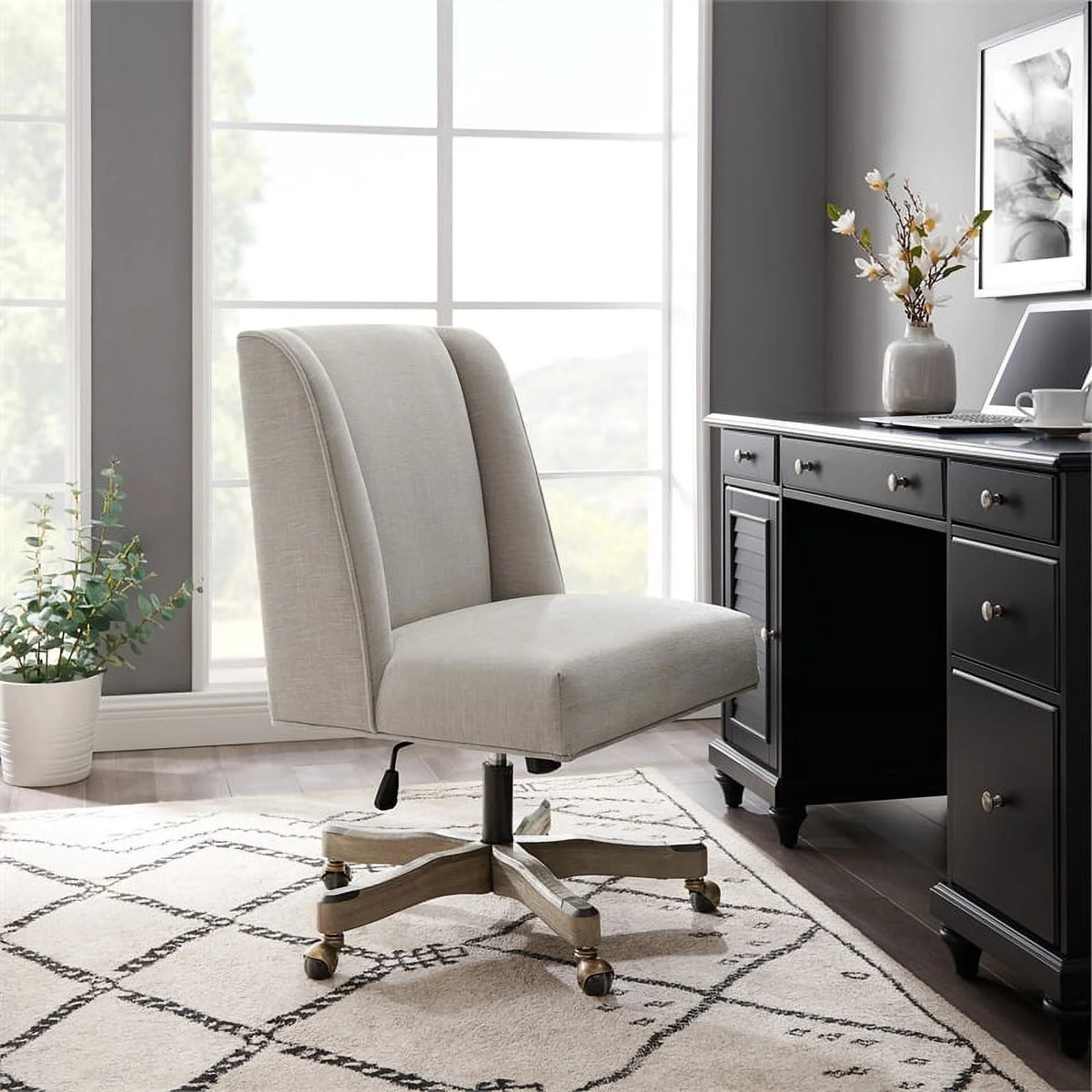 Upholstered Swivel Office Chair G6646