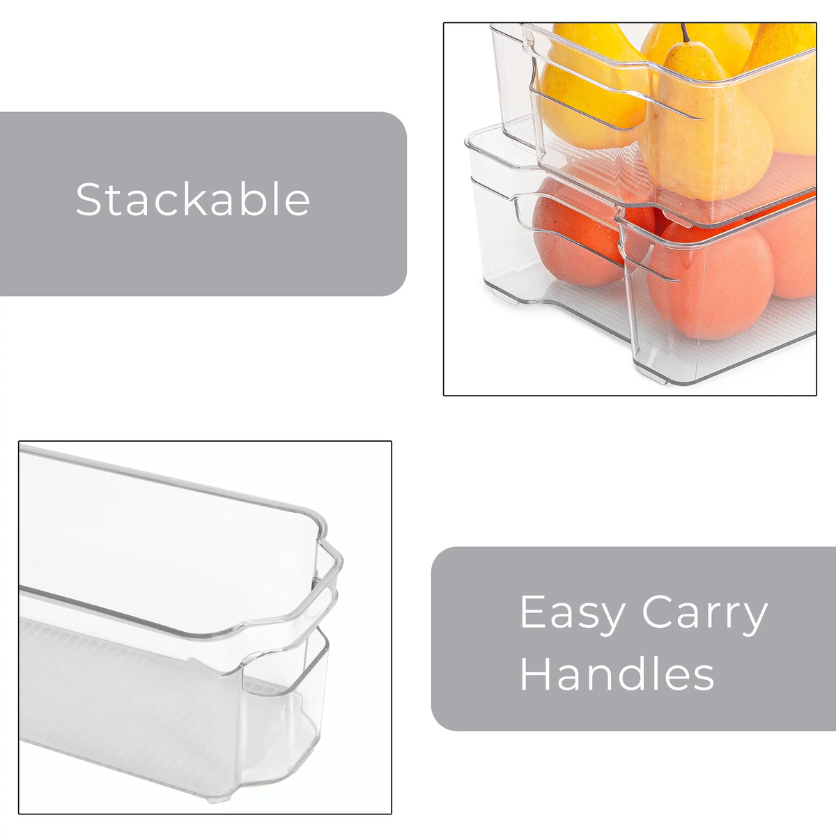 5 Piece Fridge and Freezer Storage Bins P855324