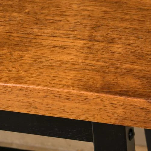 Saddle Wood Counter Dining Bench Set of 2 Z316301