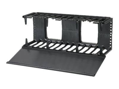 Horizontal Cable Manager Rack Panel - 4U - White PVC, ABS plastic B47406