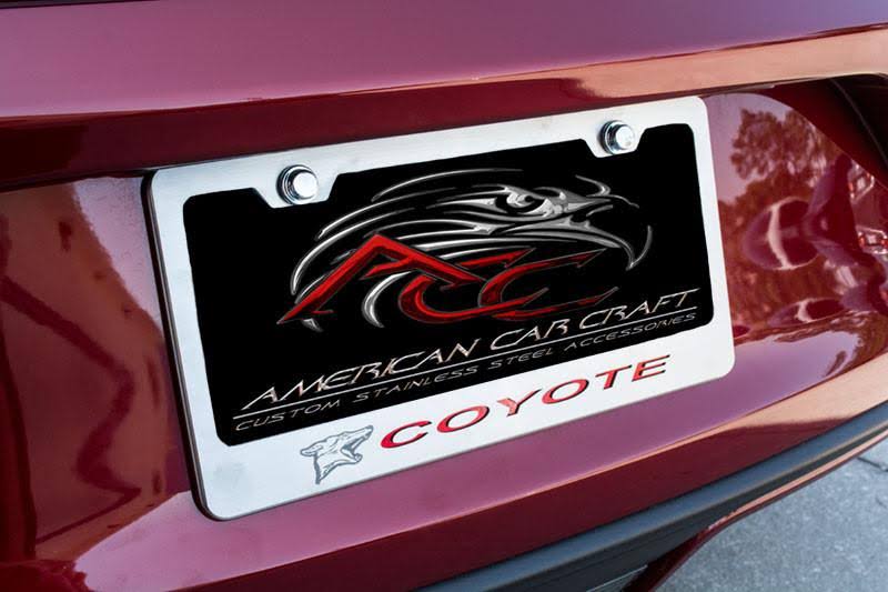 White License Plate Frame F35997