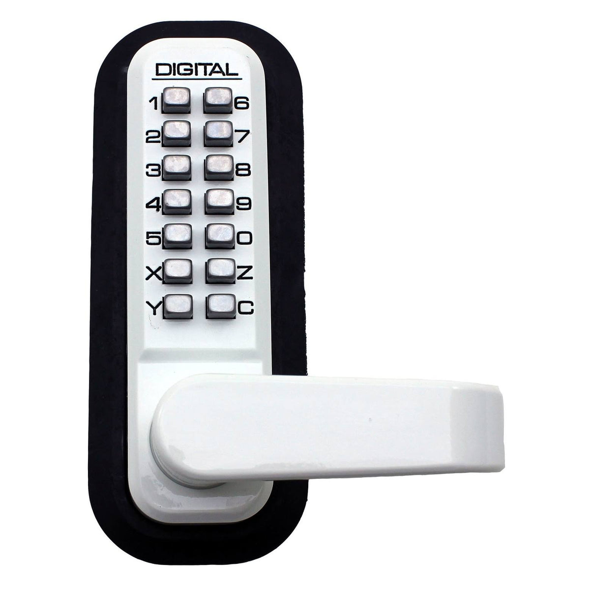 Passage Door Lever with Double Combination Mechanical Keyless Lock U10475