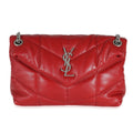 Red Quilted Lambskin Small Puffer Q2437