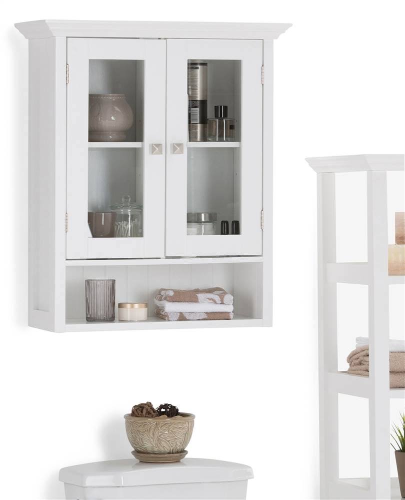 Double Door Wall Cabinet in Pure White T6873