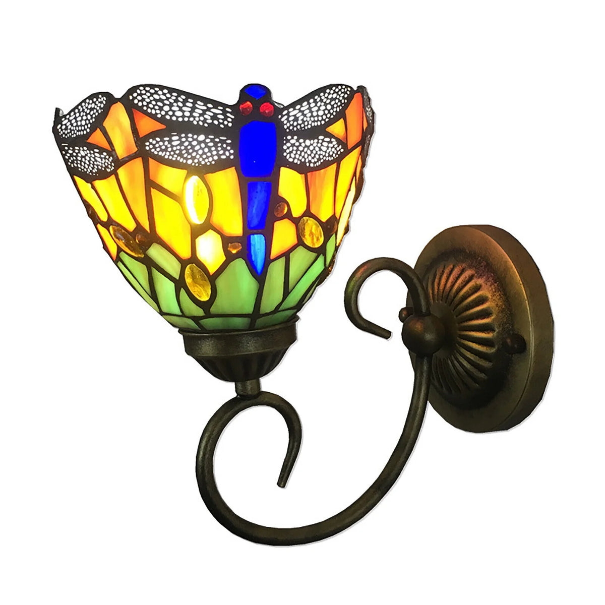 Stained Glass LED Wall Sconce R39929