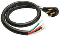 4' 6/2 & 8/2 SRDT Black Round Range Cord A3385