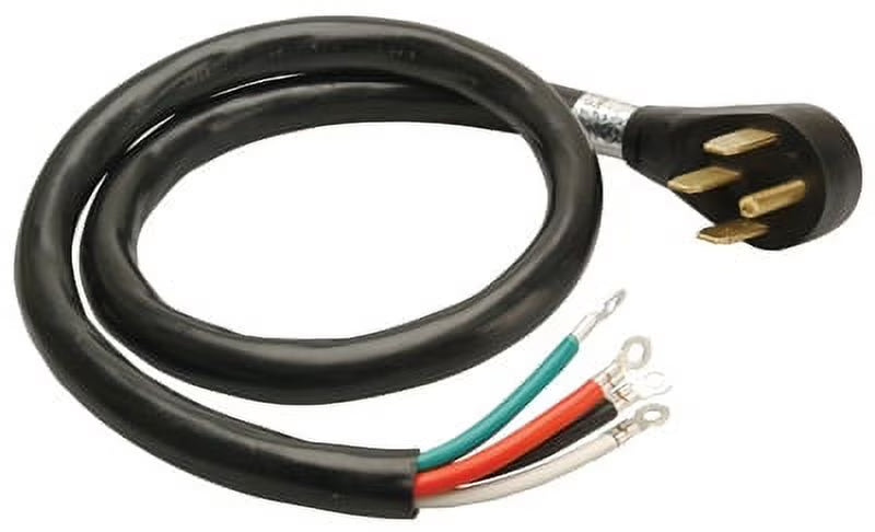 4' 6/2 & 8/2 SRDT Black Round Range Cord A3385