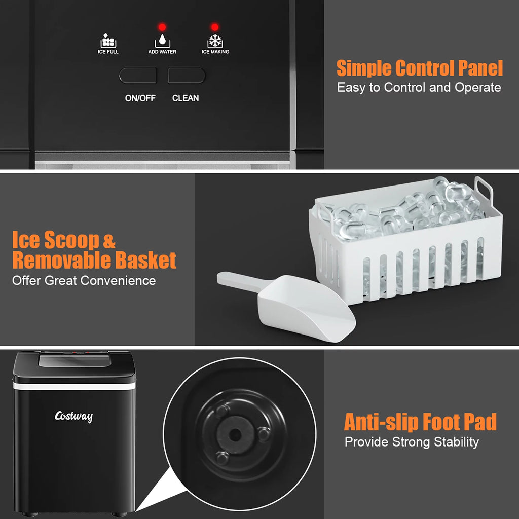 Portable Countertop Ice Maker with Scoop K709