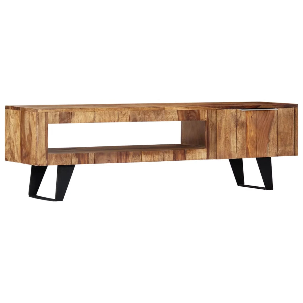 Sheesham Wood TV Cabinet with Steel Legs K733907