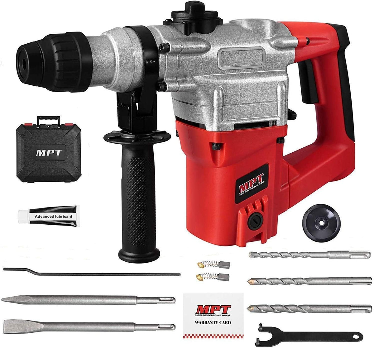 1500W Heavy Duty Rotary Hammer Drill with Case F978