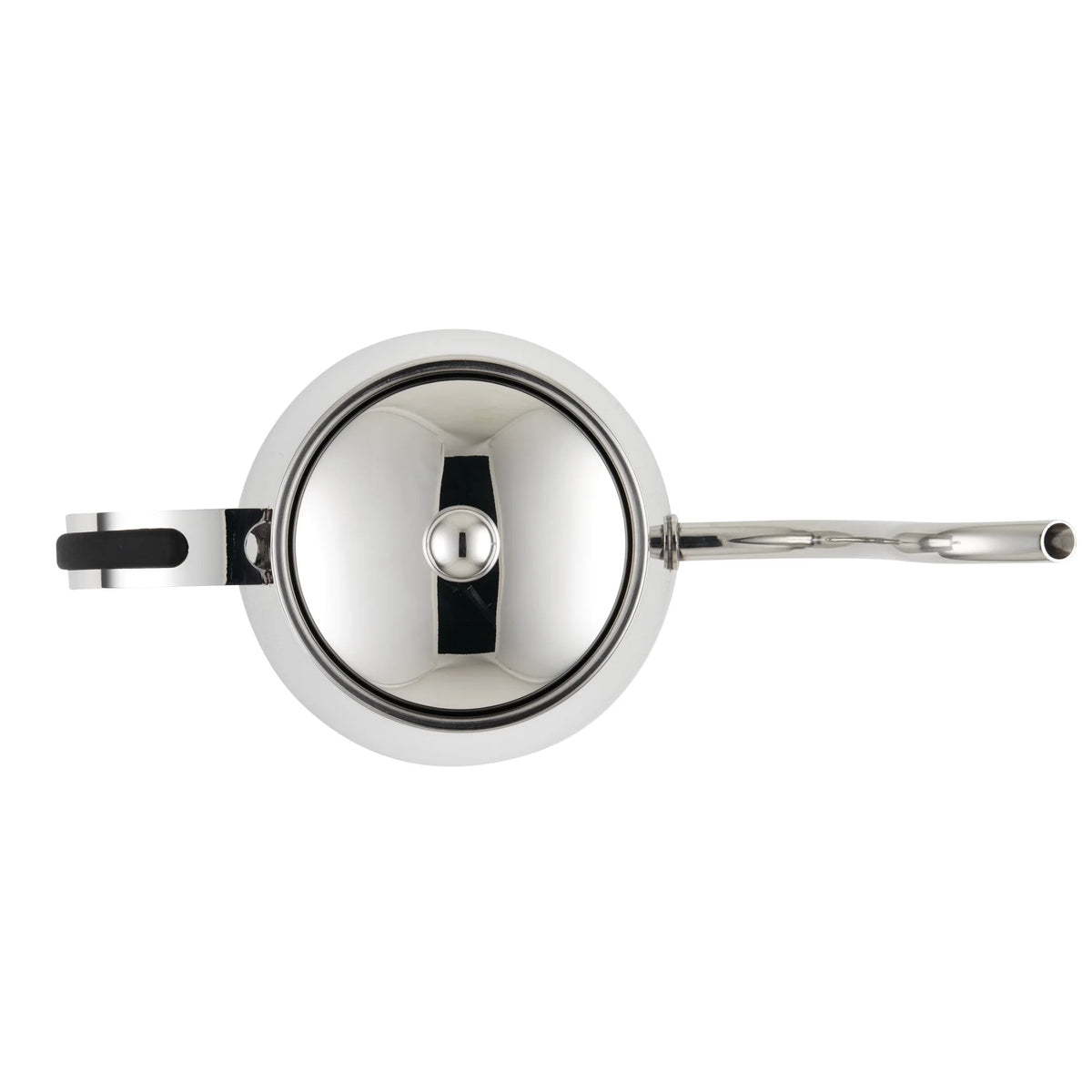 Stainless Steel Pour Over Teapot with Black Handle, 23-Ounce O737870