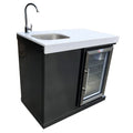Black Stainless Steel Beverage Center D4420