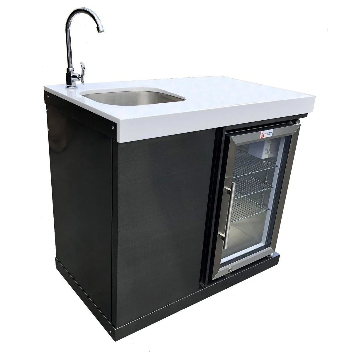 Black Stainless Steel Beverage Center D4420