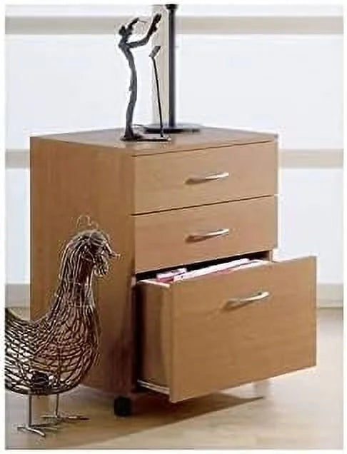 3 Drawer Wood Filing Cabinet F555
