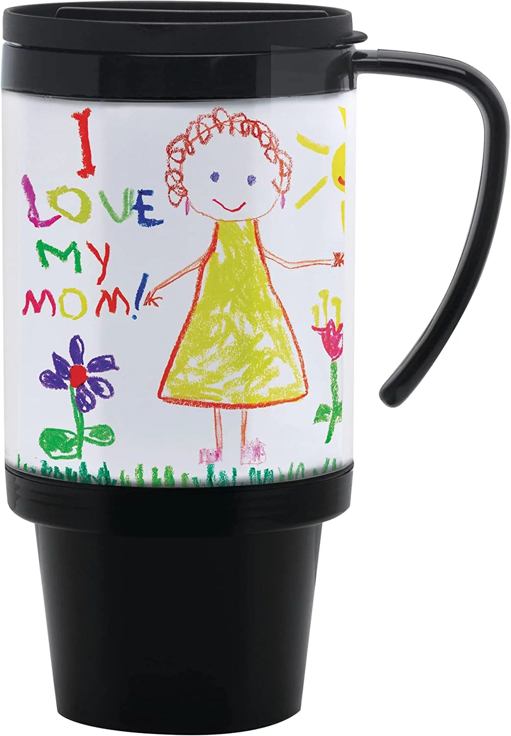 16 oz. Black Acrylic Travel Mug Pack of 24 Q69524
