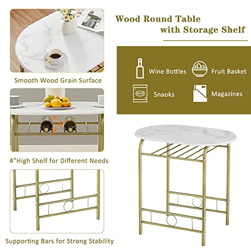 3-Piece Dining Table Set with Wine Rack Y14492