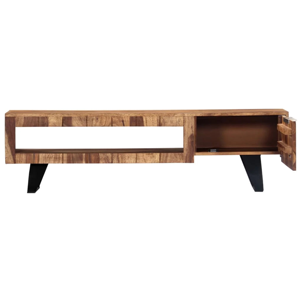 Sheesham Wood TV Cabinet with Steel Legs K733907