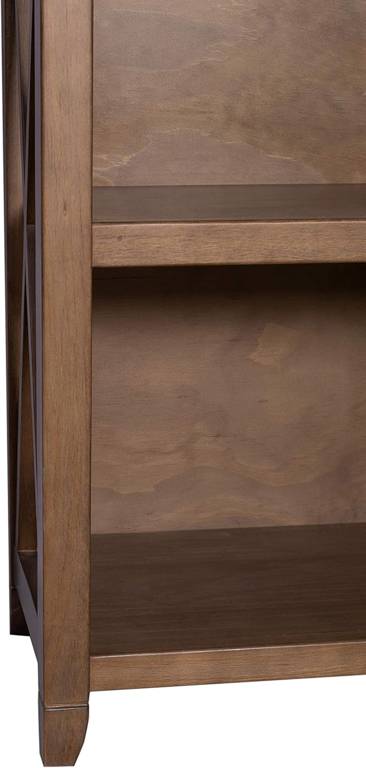 Weathered Oak Finish 5-Shelf Bookcase Q693065