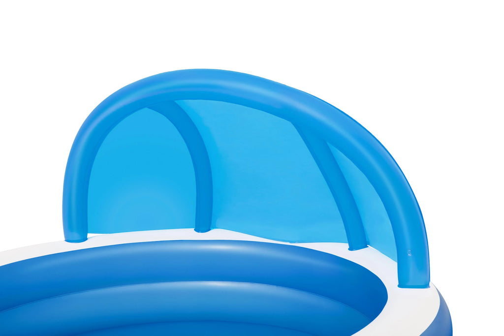 7'11 x 55 Inflatable Round Kiddie Pool with Sunshade W555787
