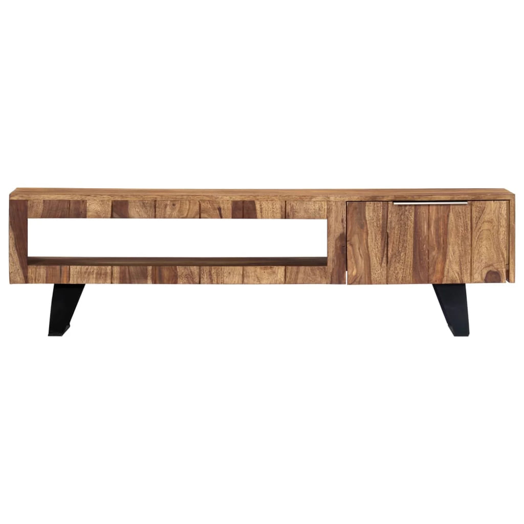 Sheesham Wood TV Cabinet with Steel Legs K733907