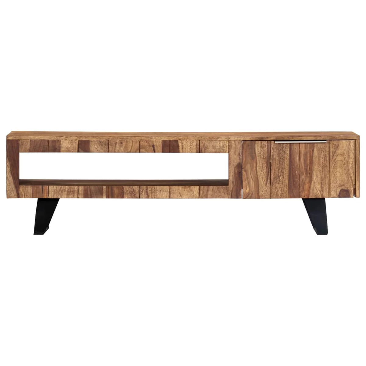 Sheesham Wood TV Cabinet with Steel Legs K733907