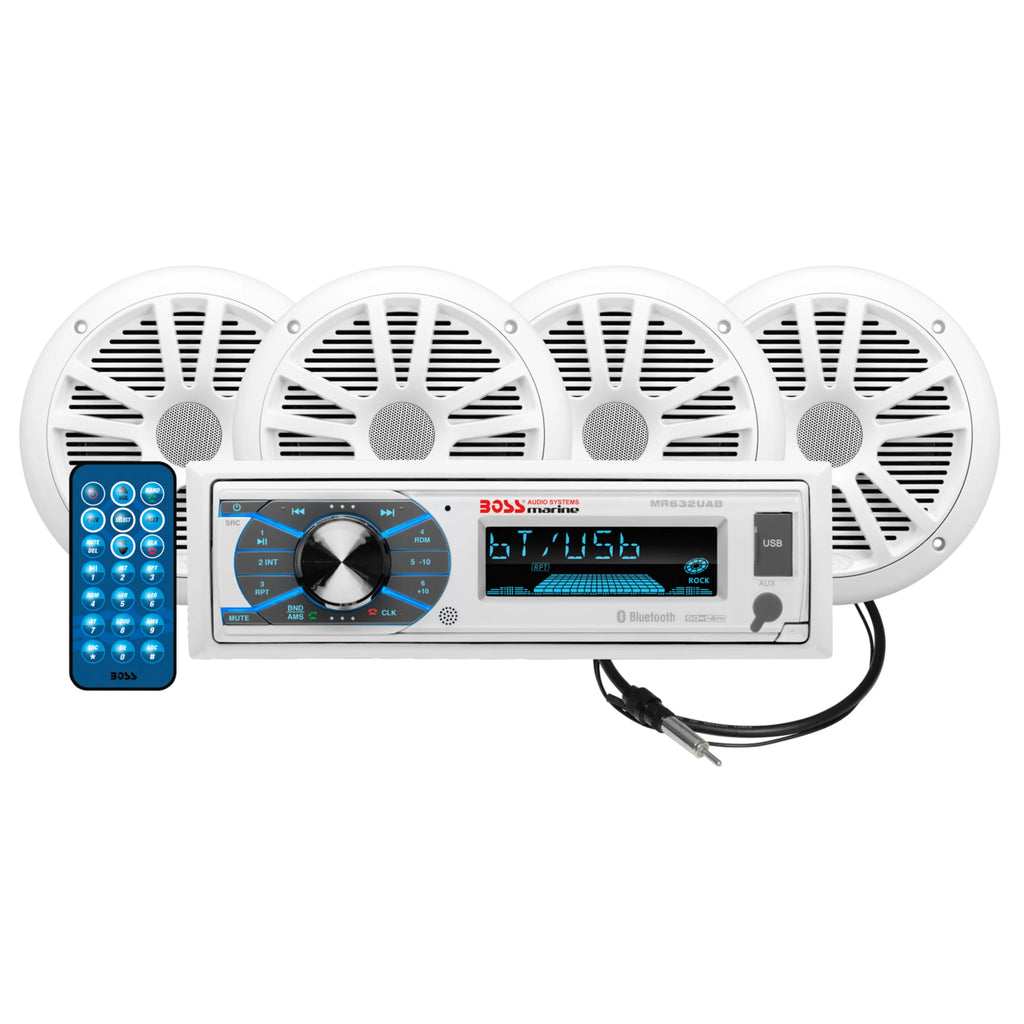 6.5 Inch Marine Speakers and AM/FM Receiver T9155