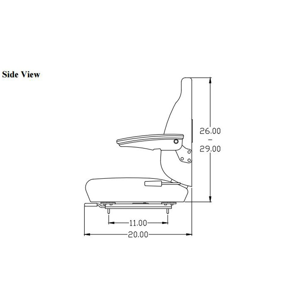 Seat Assembly for Loader Backhoe K40231
