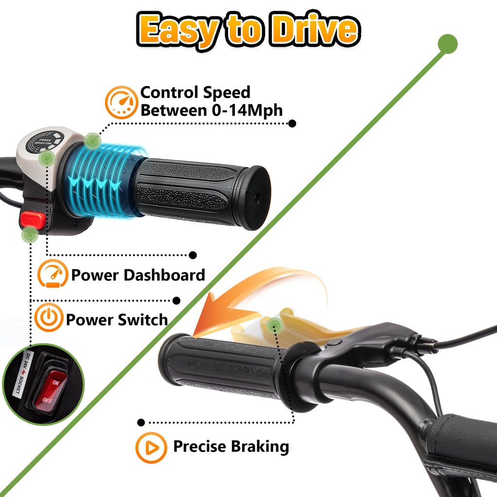 24V Electric Ride on Motocross Bike C41240