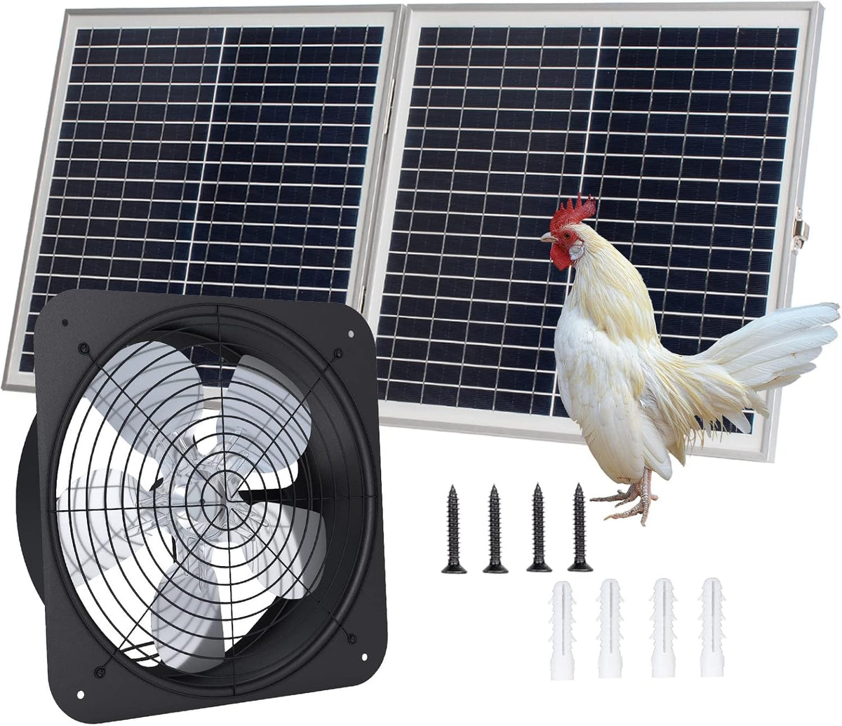 Solar Powered 50-Watt Roof Ventilation Fan Kit M972574