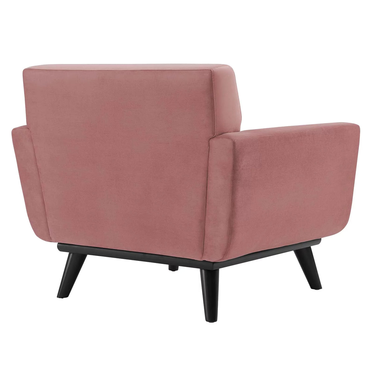 Dusty Rose Channel Tufted Performance Velvet Armchair Y760