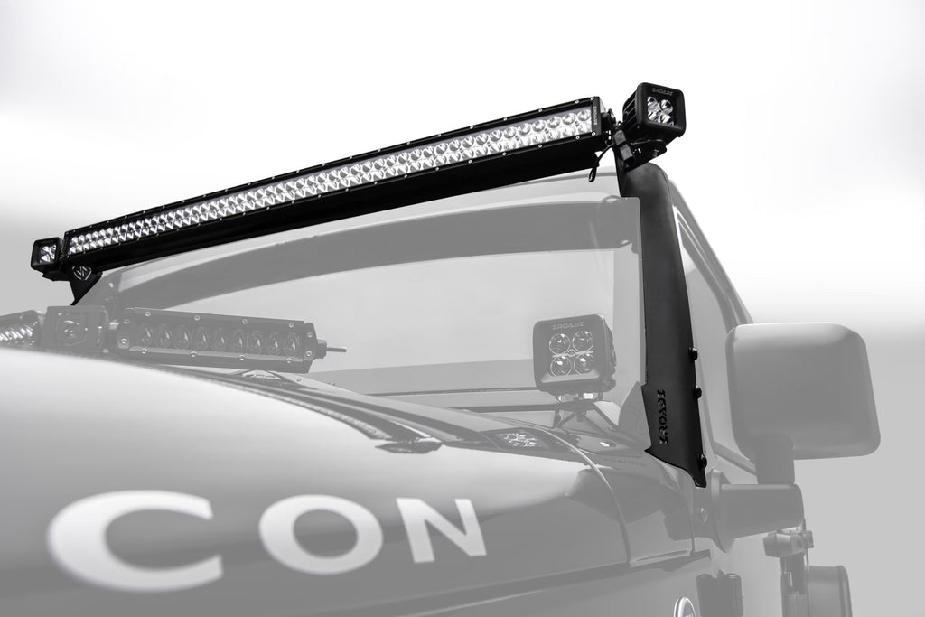 A Pillar Roof Single Bar 52" Mounts Straight D242