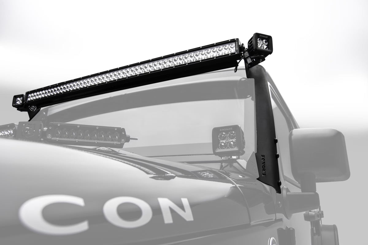 A Pillar Roof Single Bar 52" Mounts Straight D242