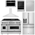 48 Dual Fuel Range, Range Hood, Refrigerator, Microwave Drawer, Dishwasher and Beverage Fridge L64423