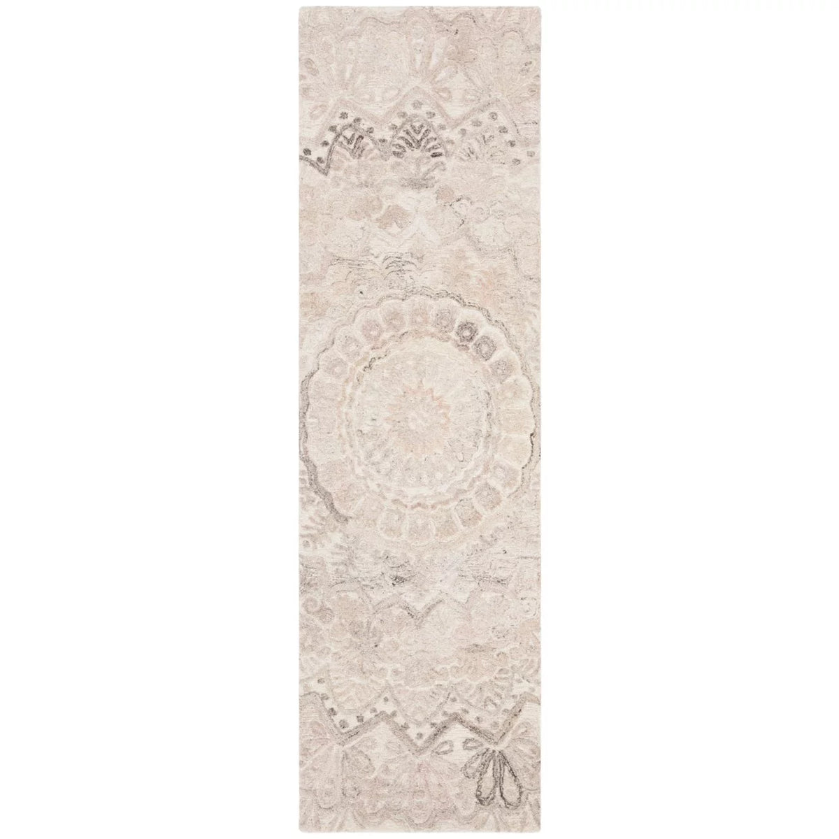 Handmade Beige Ivory Rug Y9845