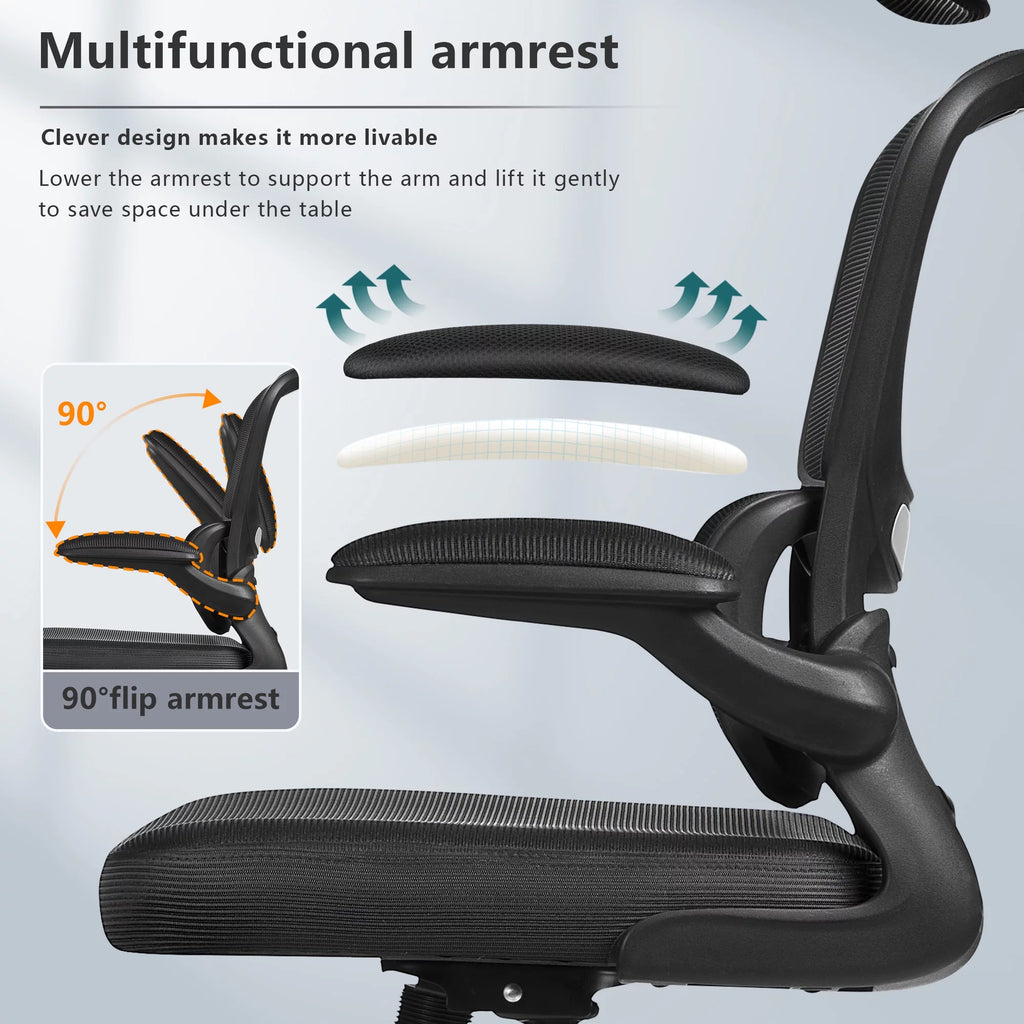Black High Back Mesh Ergonomic Office Chair P681