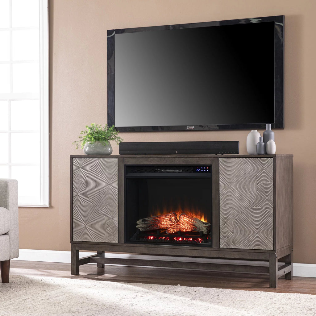 Electric Fireplace & Media Storage H460