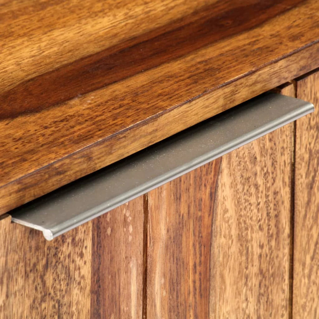 Sheesham Wood TV Cabinet with Steel Legs K733907