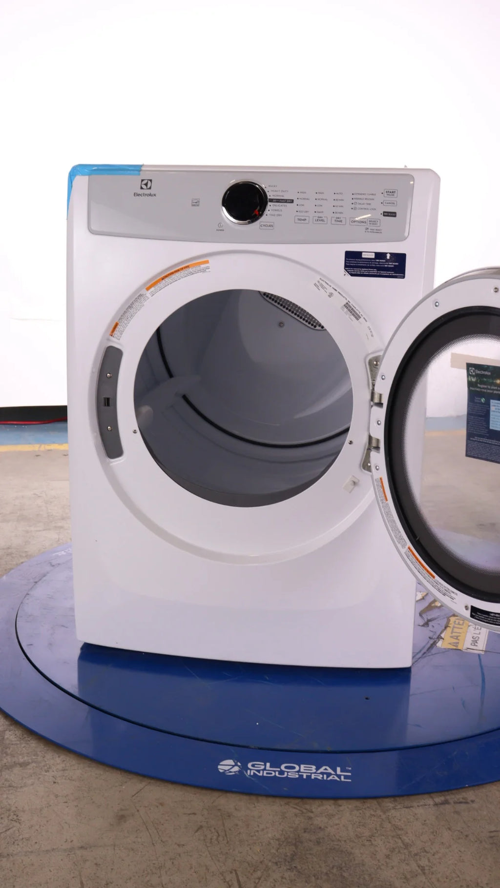 White 8.0 Cu Ft Electric Front Load Dryer Y853924