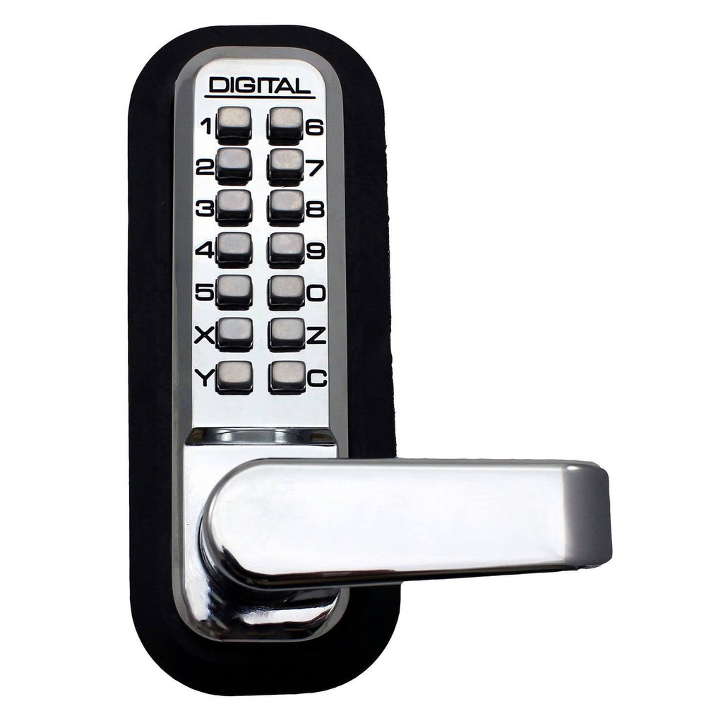Passage Door Lever with Double Combination Mechanical Keyless Lock U10475