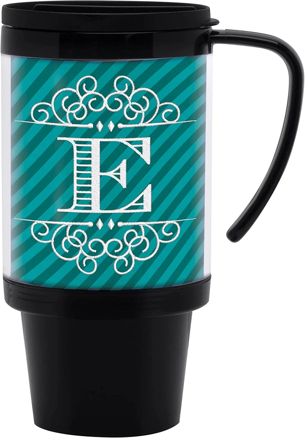 16 oz. Black Acrylic Travel Mug Pack of 24 Q69524