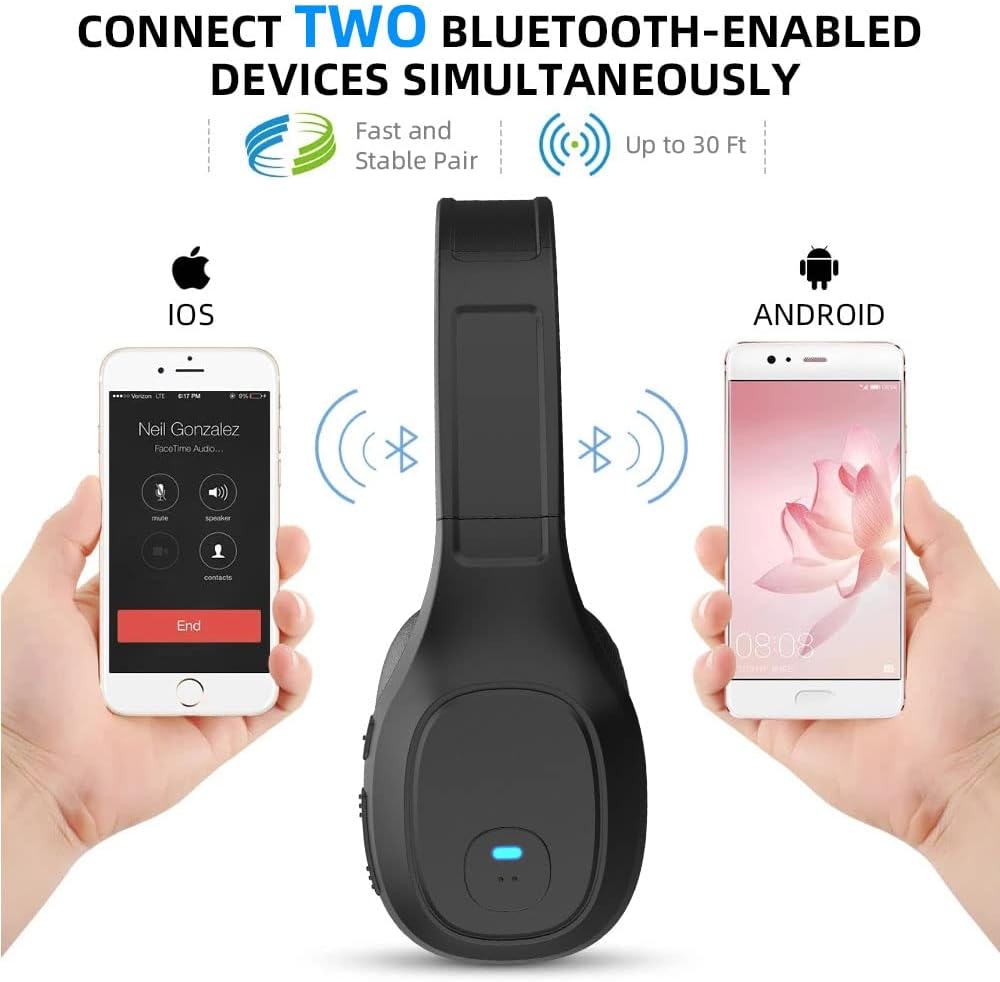 Wireless Bluetooth Headset with Noise Canceling Microphone, Pack of 2 P5697