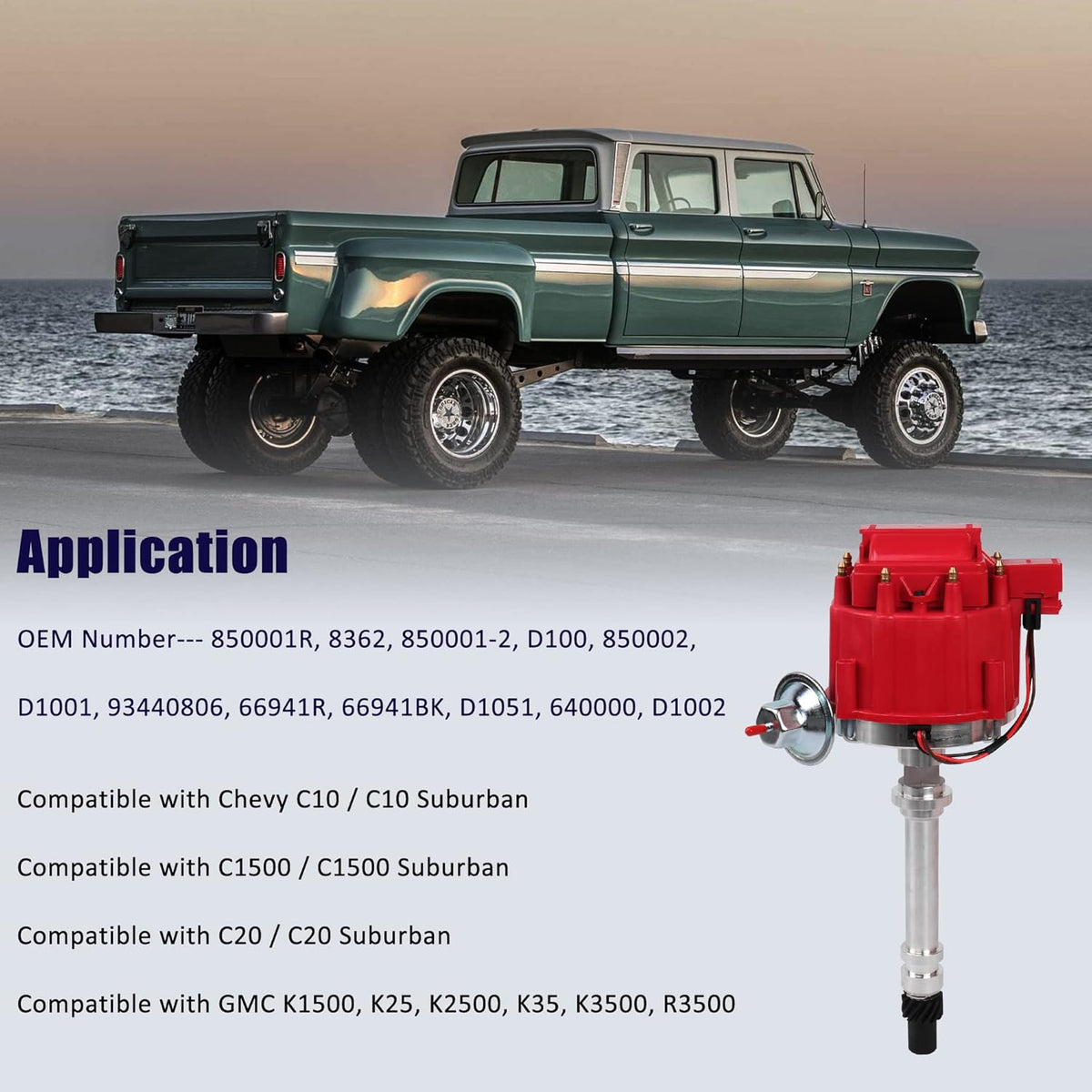Distributor Compatible with GMC Small Block Chevy V8 Pack of 2 G6029