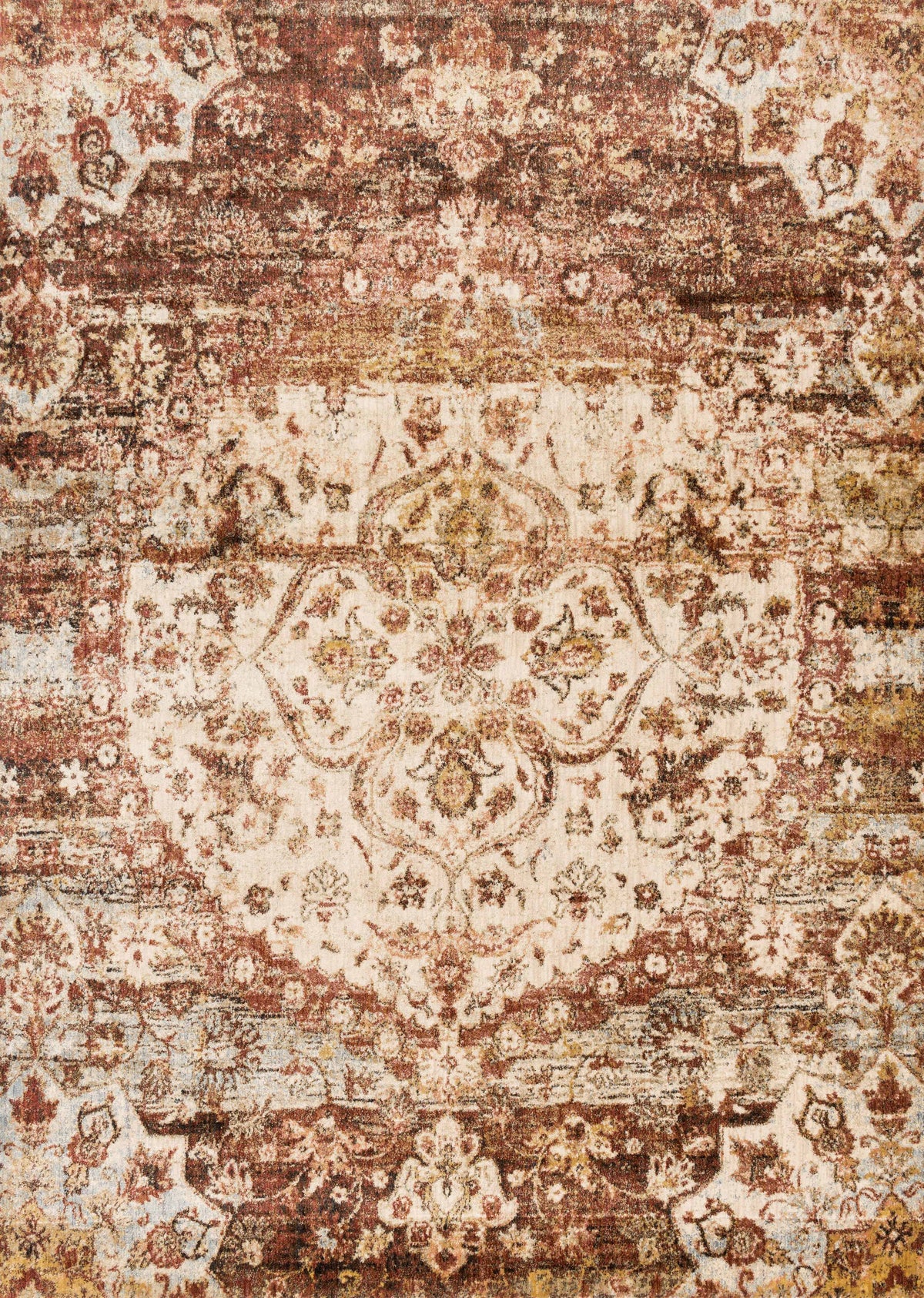 Rust Ivory Rug H4224