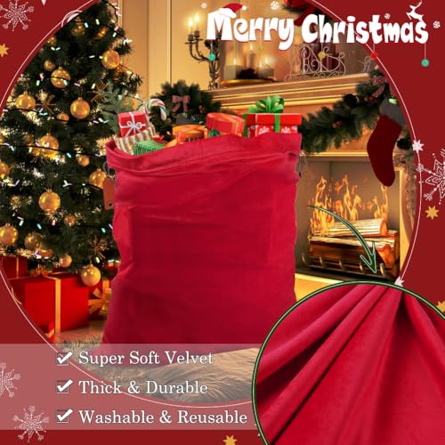 Velvet Drawstring Christmas Gift Bag I6321