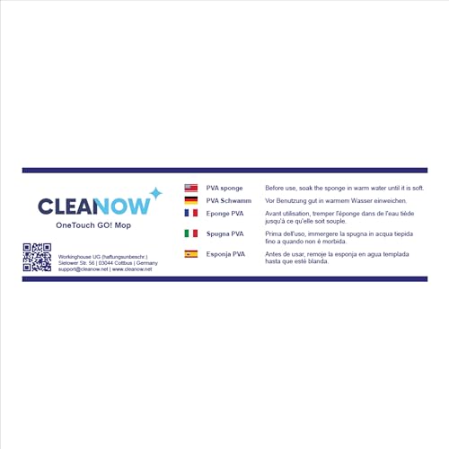 Wring Mop with PVA Sponge and Stainless Steel Handle M3285