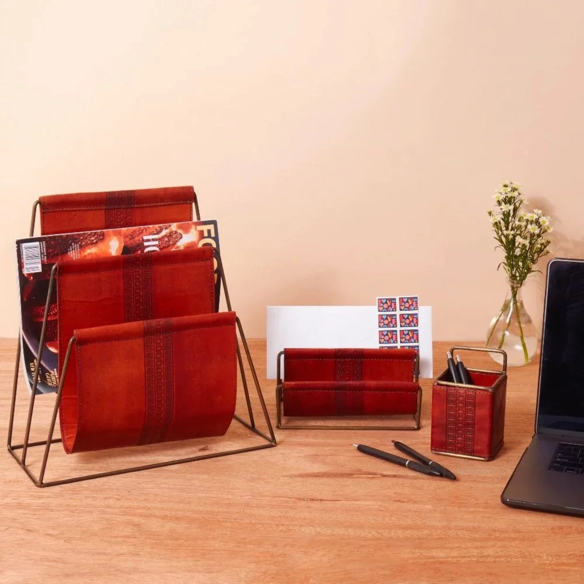 Leather Office Desk Set G1901
