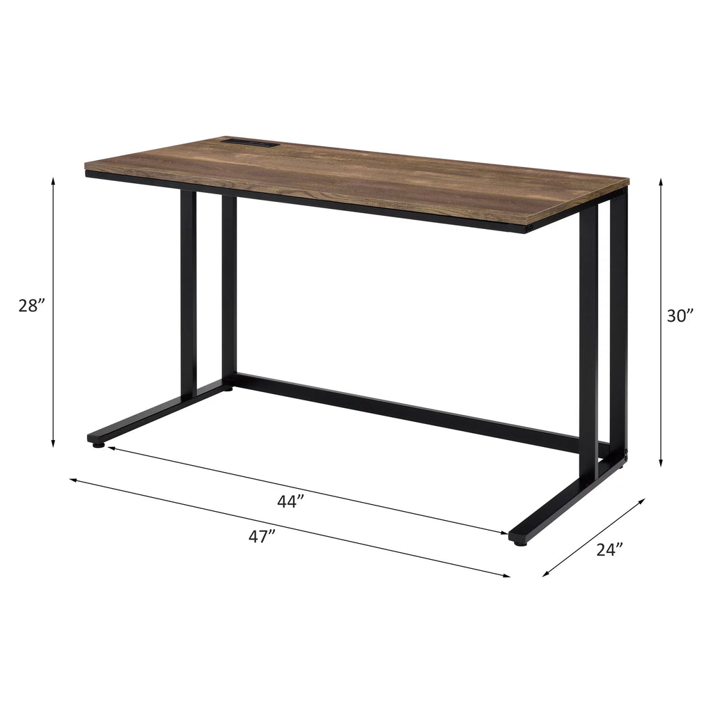Walnut and Black Writing Desk I15022
